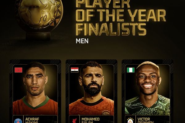 اوسمین، صلاح و حکیمی، سه نامزد نهایی جایزه مرد سال فوتبال آفریقا