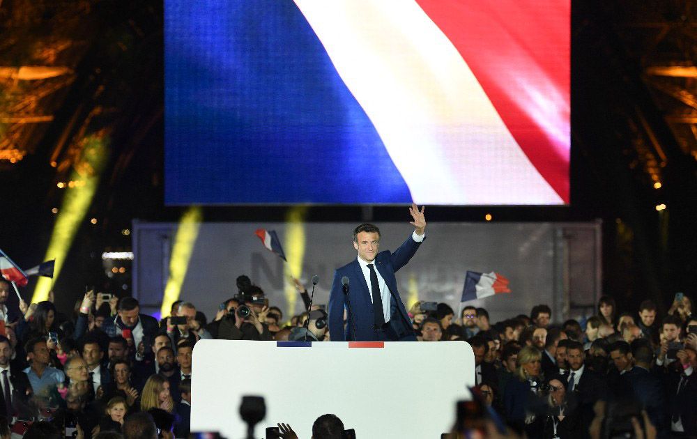 امانوئل مکرون: اکنون دیگر نامزد انتخابات نیستم، ‌رییس‌جمهور همه فرانسوی‌ها هستم