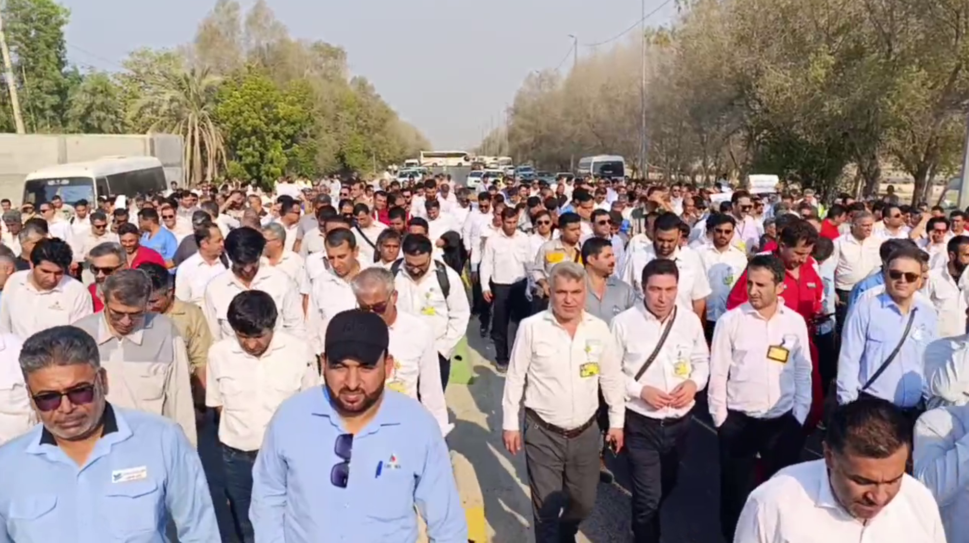 Thousands of Iran energy workers protest low pay, poor conditions