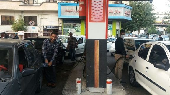 Motorists buying gas at higher prices in Tehran after major disruption. October 26, 2021