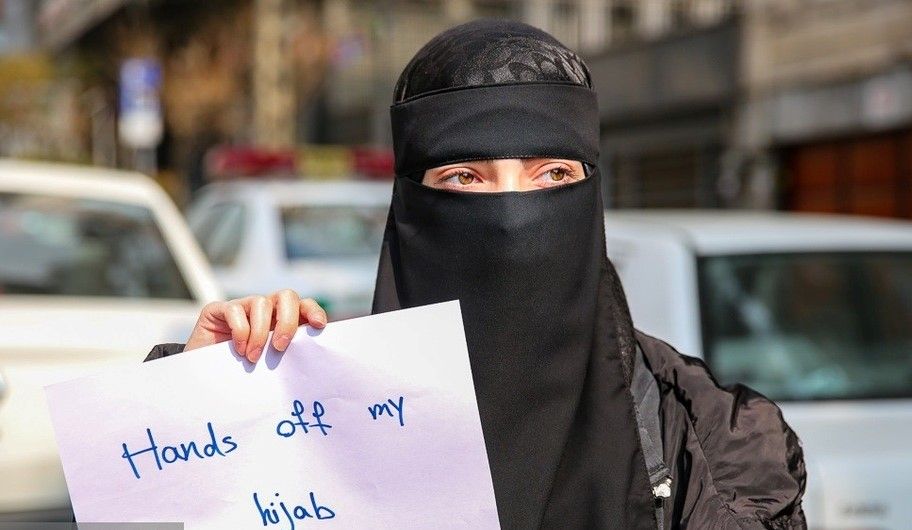 Iranians Stage Demo In Tehran To Protest Hijab Ban In India
