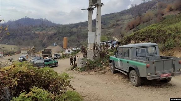 Iranian security forces in the village of Ahmadabad, Mazandaran province, to confiscate Baha'i-owned lands