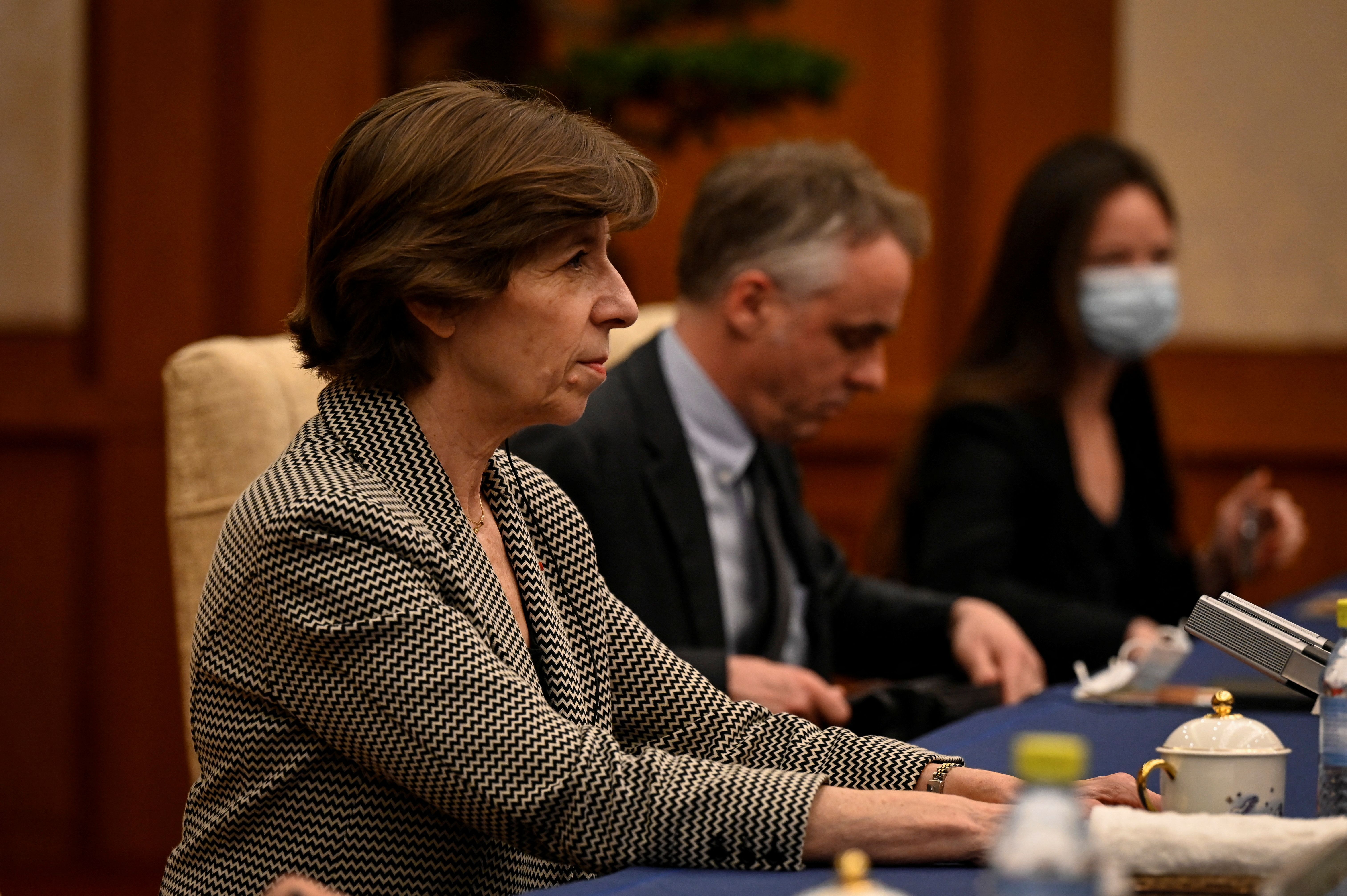 French And Iranian Top Diplomats Hold Rare Meeting In Beijing