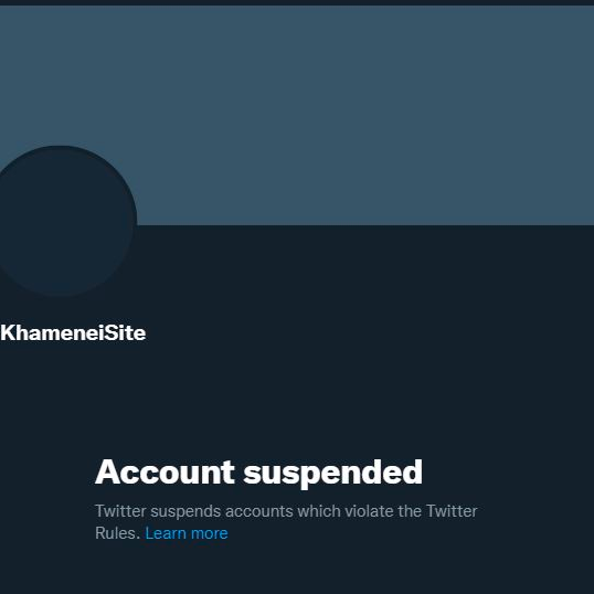 توییتر یکی از حسابهای خامنهای را به دلیل تهدید ترامپ به قتل برای همیشه بست