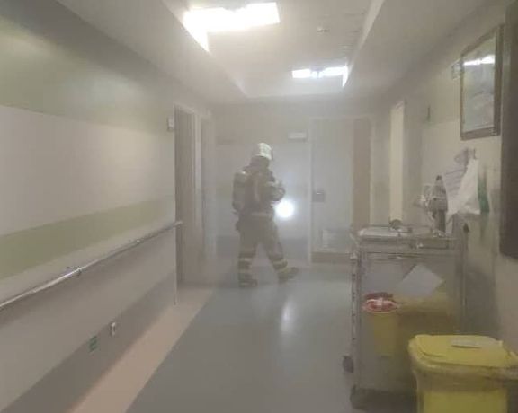 مهار آتشسوزی در بیمارستانی ۷ طبقه در یوسفآباد تهران