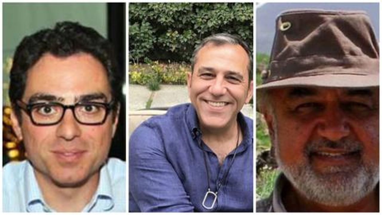 From left, Siamak Namazi, Emad Shargi and Morad Tahbaz (file)