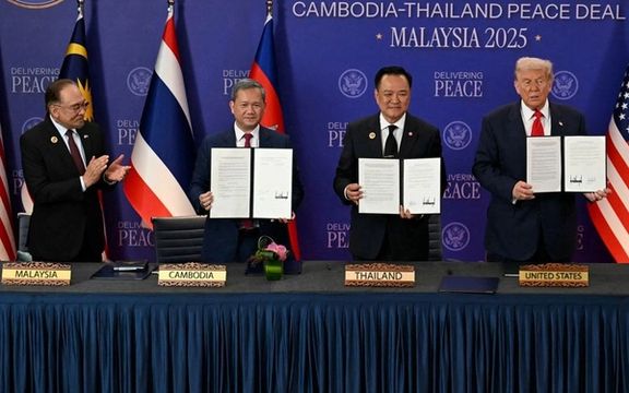 امضای توافق آتشبس میان تایلند و کامبوج با میانجیگری ترامپ