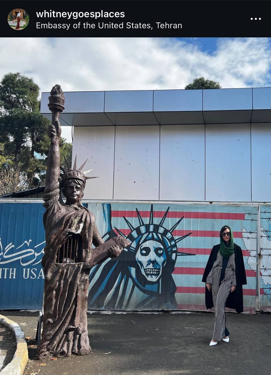 American porn actress Whitney Wright in Tehran 