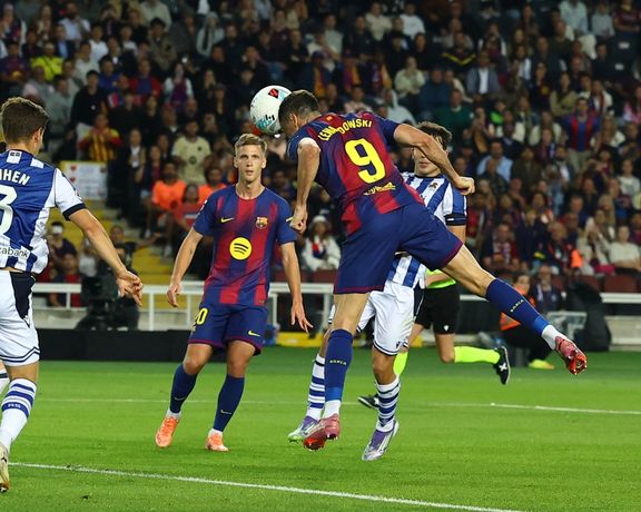 بارسلونا ۲-۱ سوسیداد؛ صدرنشینی بارسلونا با هفتصدمین گل دوران ورزشی لواندوفسکی