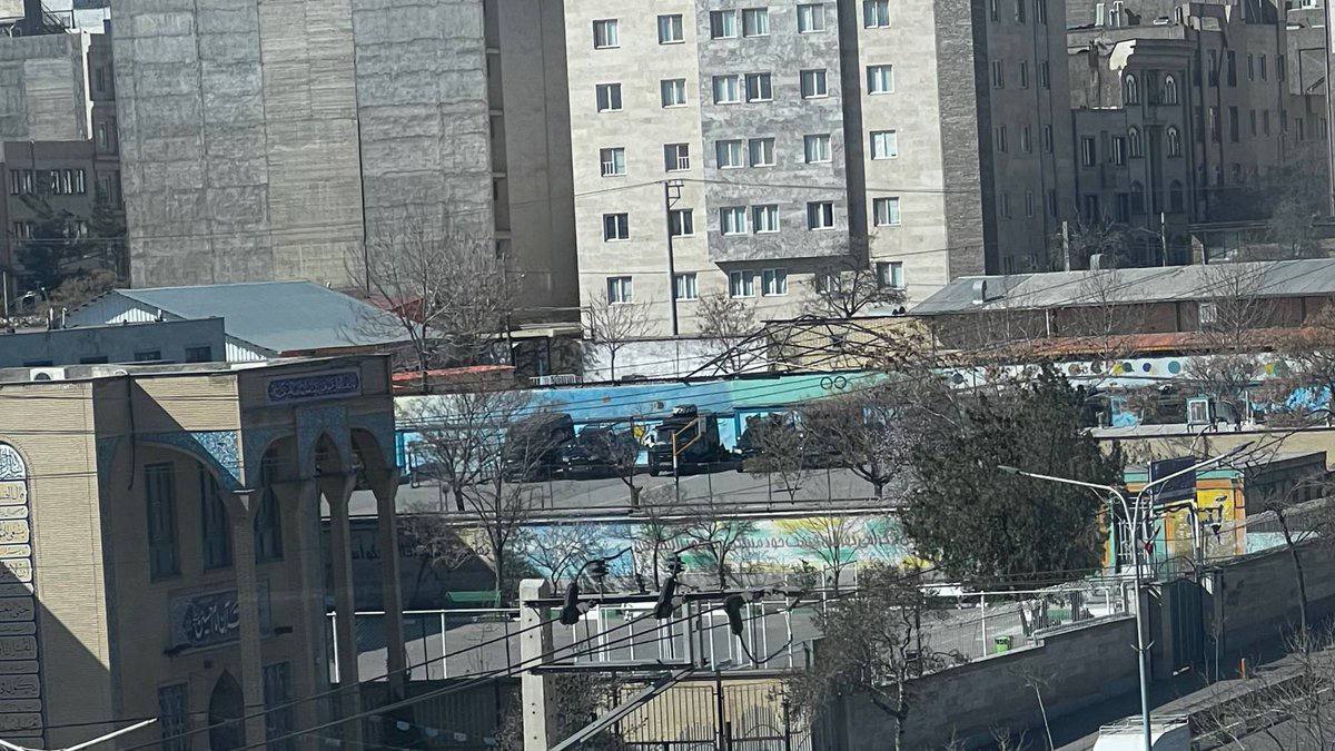 In the northeastern Iranian city of Mashhad, footage sent to Iran International on March 10 from Fakouri Boulevard showed vehicles belonging to security forces present in the courtyard of Ali Shahrestani primary school.