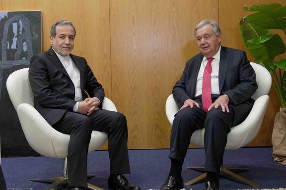 Iran’s foreign minister meets UN secretary-general in Geneva