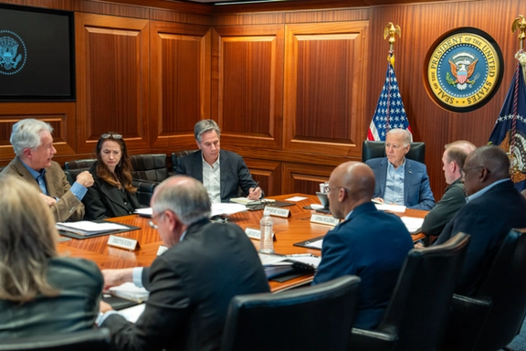 ادامه جلسه بایدن با مشاوران امنیت ملی آمریکا درباره حمله جمهوری اسلامی به اسرائیل