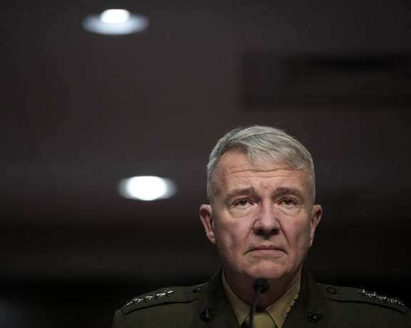 Outgoing CENTCOM commander Gen. Kenneth McKenzie