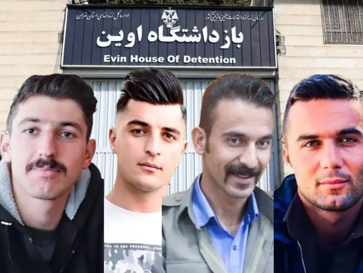 A combo picture of the four Kurdish political prisoners who were executed on Jan. 29, 2024