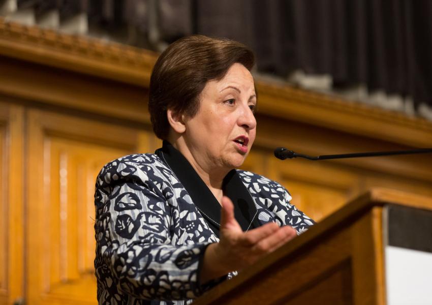 Nobel Peace Prize winner, Iranian human rights defender Shirin Ebadi