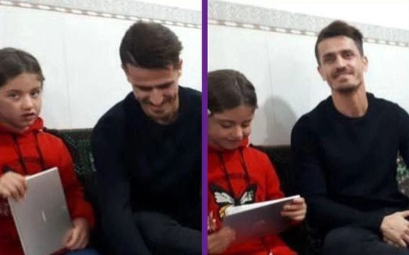 وریا غفوری به دیدار باوان، دختر فرشته احمدی، رفت