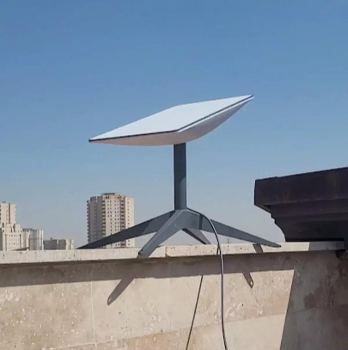 A Starlink dish in Tehran