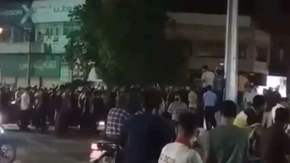 Protests in Khuzestan, Wednesday evening, May 11, 2022