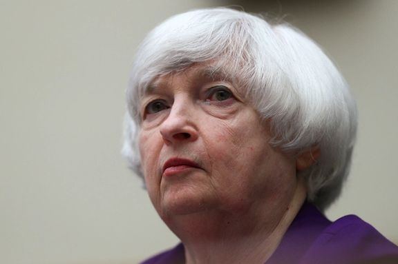 US Treasury Secretary Janet Yellen on Capitol Hill, April 6, 2022