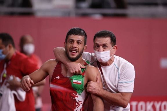 Reza Atari reached the semifinals of Olympic freestyle wrestling