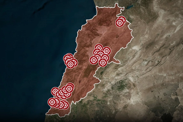 ارتش اسرائیل از حمله گسترده به حدود ۱۰۰ موضع حزبالله خبر داد