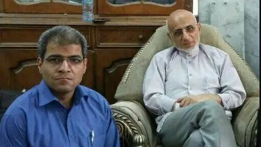 Mostafa Mirsalim and his sone. Undated