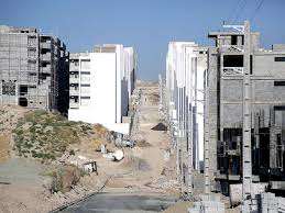A government housing project under construction in Iran. Undated