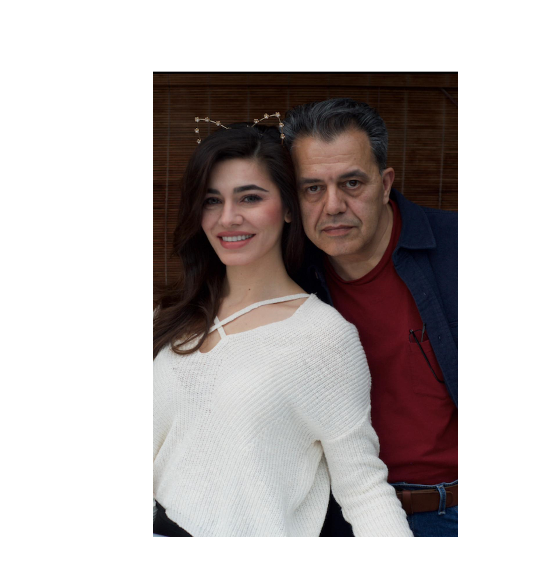 Gazelle Sharmahd and her father Jamshid. 