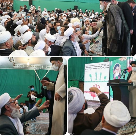 پس از اهواز، ابراهیم رئیسی در یک تجمع انتخاباتی تهران هم پروتکلهای کرونا را مجددا نقض کرد