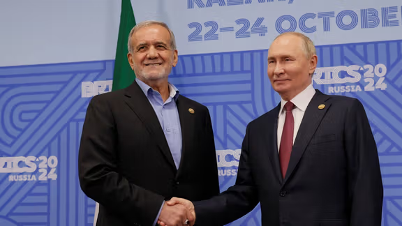 پوتین و پزشکیان در نشست همکاری شانگهای در تیانجین شرکت می‌کنند