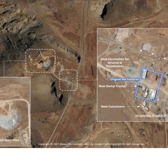 موسسه اینتللب: ساختوساز یک تاسیسات نزدیک پایگاه موشکی بالستیک در کرمانشاه از سر گرفته شد