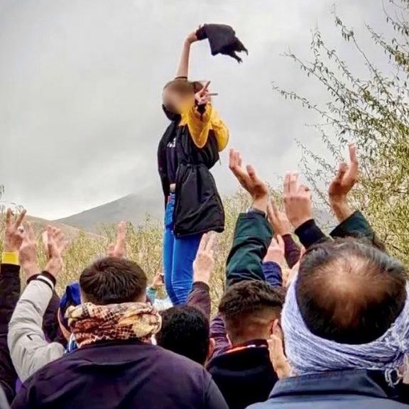 Protests after a funeral on November 17 in the Kurdish city of Saqqez