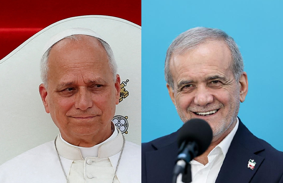 الرئيس الإيراني يشكر البابا ليو على "موقفه الأخلاقي والعقلاني"