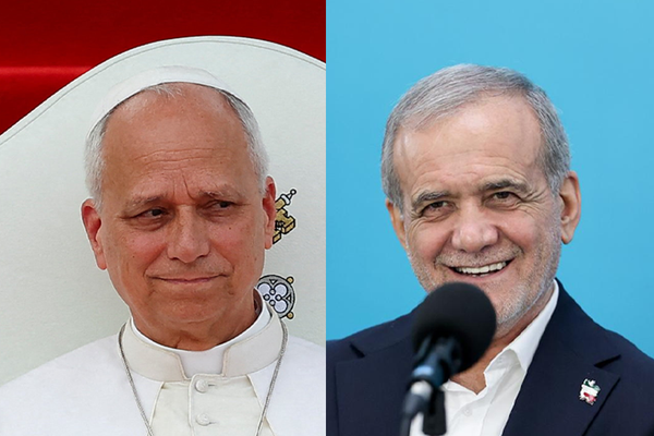 الرئيس الإيراني يشكر البابا ليو على "موقفه الأخلاقي والعقلاني"