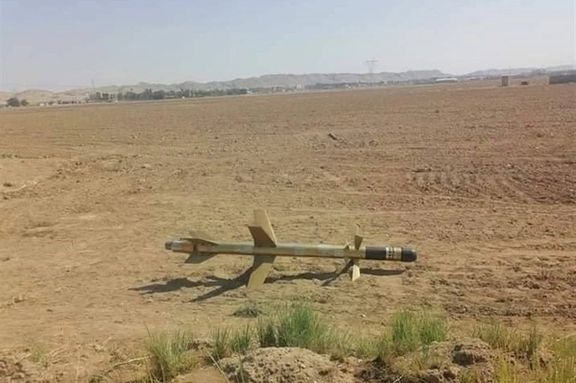 Tasnim claimed this Saqr missile was photographed near the US airbase of Harir in Iraq. Undated