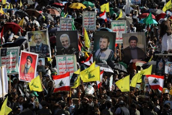 تظاهرات حوثیهای یمن در حمایت از فلسطین و حزبالله لبنان، صنعا، ۱۳ مهر