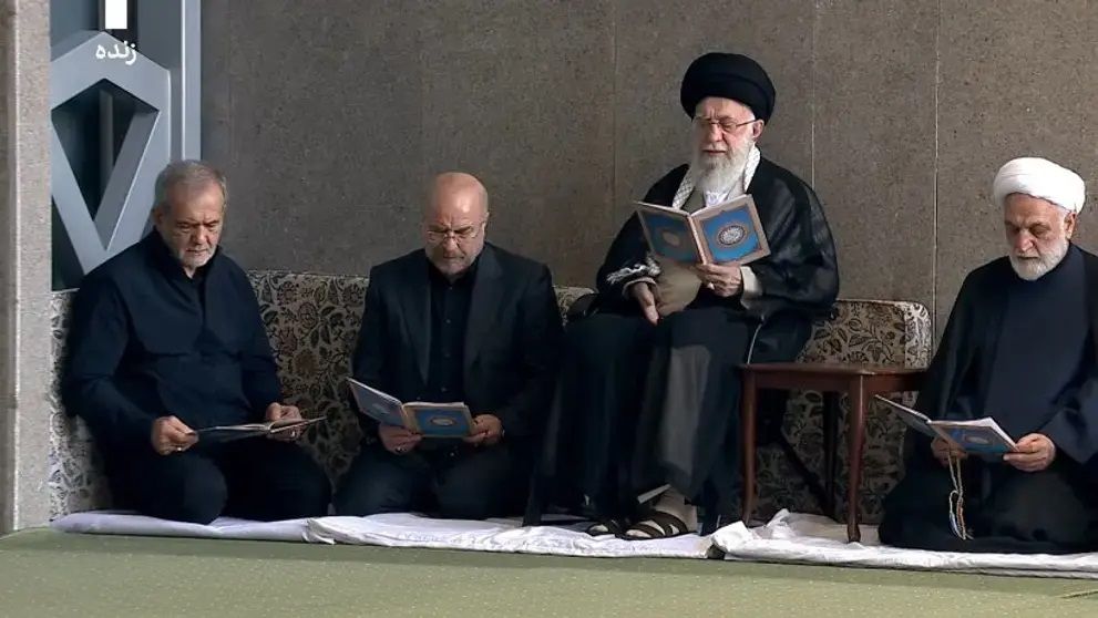 مهر ۱۴۰۳، عزاداری خامنه‌ای و سران سه قوه برای حسن نصرالله