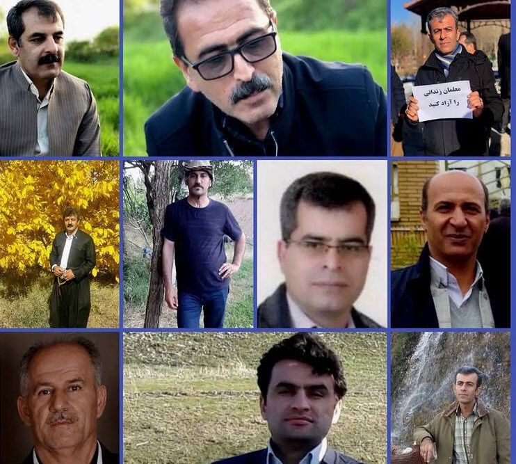 ده معلم زندانی در سقز دست به اعتصاب غذا زدند