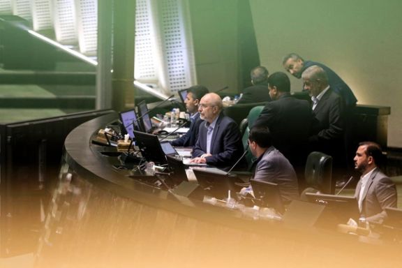 A session of the Iranian parliament on April 27, 2025