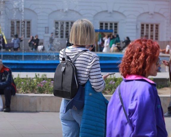 File photo of Iranian women defying hijab rules in public in Rasht