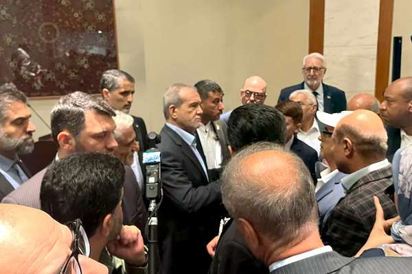 Under fire at home, Pezeshkian misses own VIP dinner send-off at UN