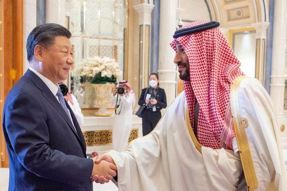 Saudi Crown Prince Mohammed Bin Salman shakes hands with Chinese President Xi Jinping during the China-Arab summit in Riyadh, Saudi Arabia December 9, 2022.