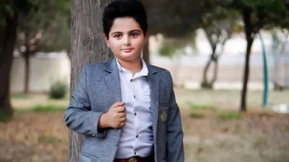 Kian Pirfalak, a nine-year-old boy who was killed in the city of Izeh in Khuzestan province