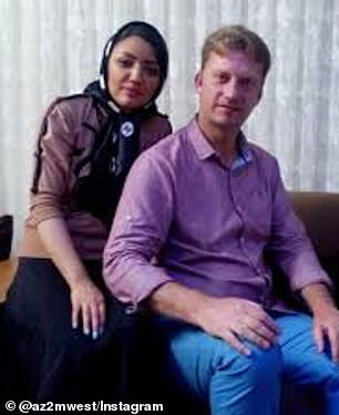 A photo on Michael White's Instagram page purportedly shows him and his Iranian girlfriend Samaneh