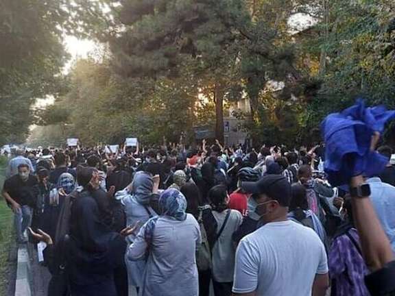 Antigovernment protests in Tehran in September
