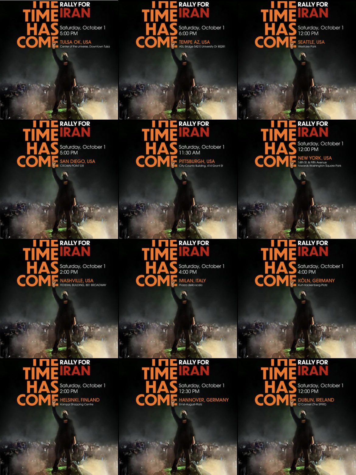 Iranians Plan Global Protests For October 1, Buoyed By Support