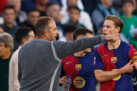 رئال بتیس ۲-۲ بارسلونا؛ فلیک اخراج شد، بارسا نتوانست بازی برده را نگهدارد