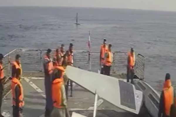 US Navy Sails Drone Through Strait Of Hormuz, As Iran Watches