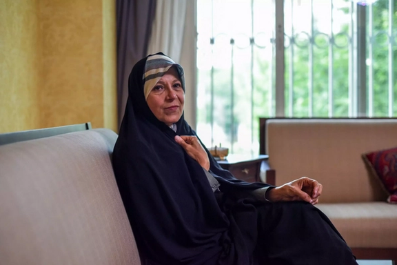 Faezeh Hashemi before she was arrested in September 2022