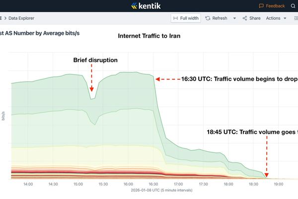 گزارشها حاکی از «قطعی کامل اینترنت» در ایران است